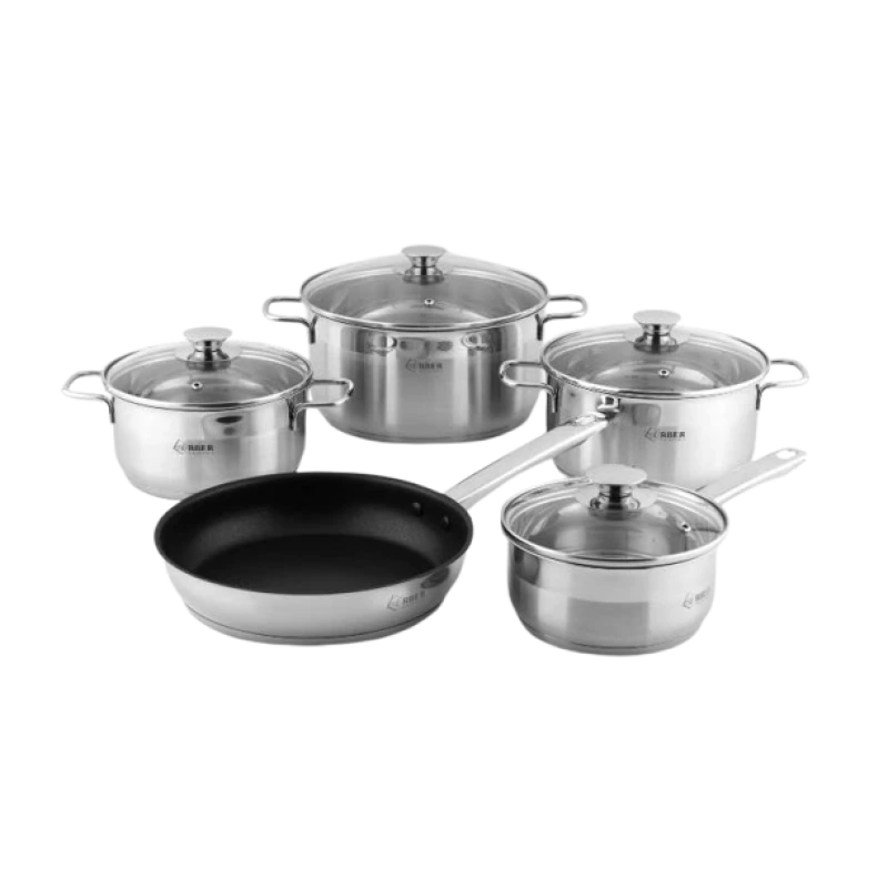 Bộ nồi inox 3 đáy 5 món Arber RENI