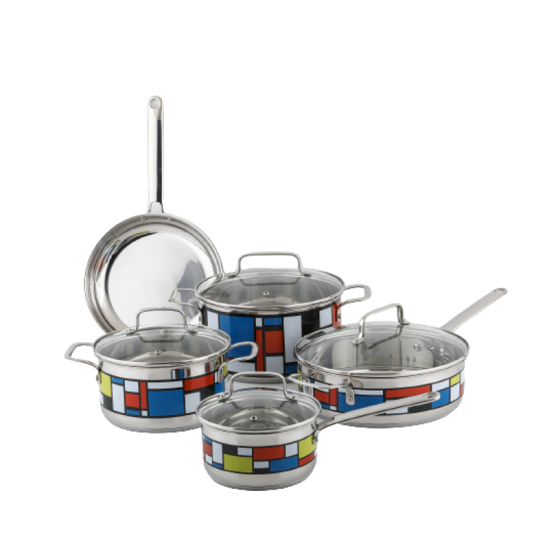 Bộ nồi inox 5 món Langmaster