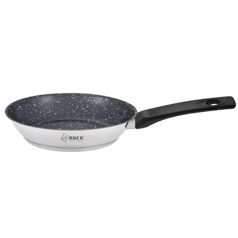 Chảo inox 3đáy chống dính vân đá lòng sâu AC-24CD