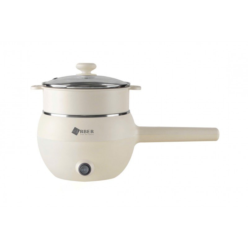 Nồi điện đa năng dáng bầu Arber DN07 màu trắng